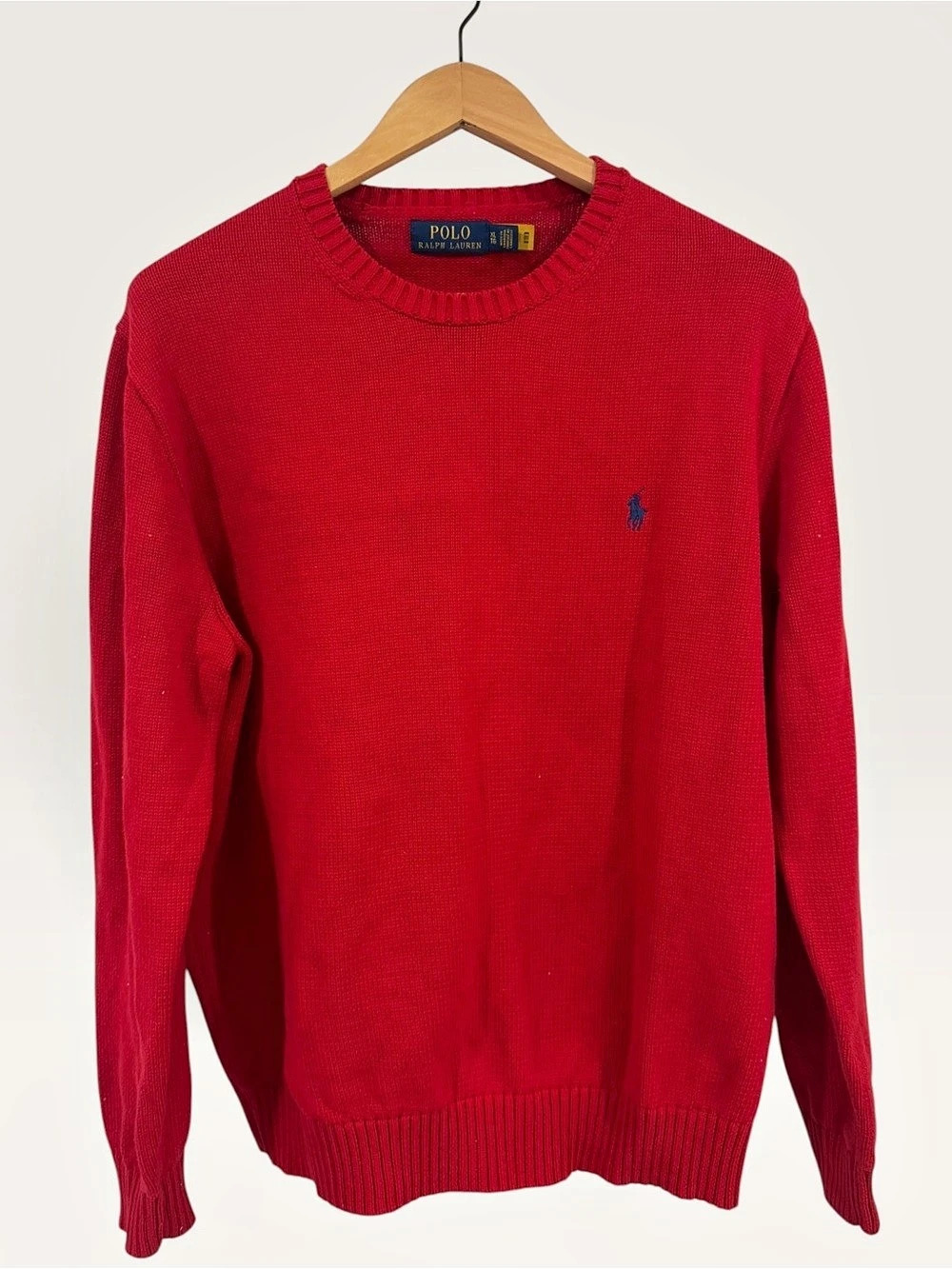 Polo Ralph Lauren Cotton Crewneck Sweater Red XL